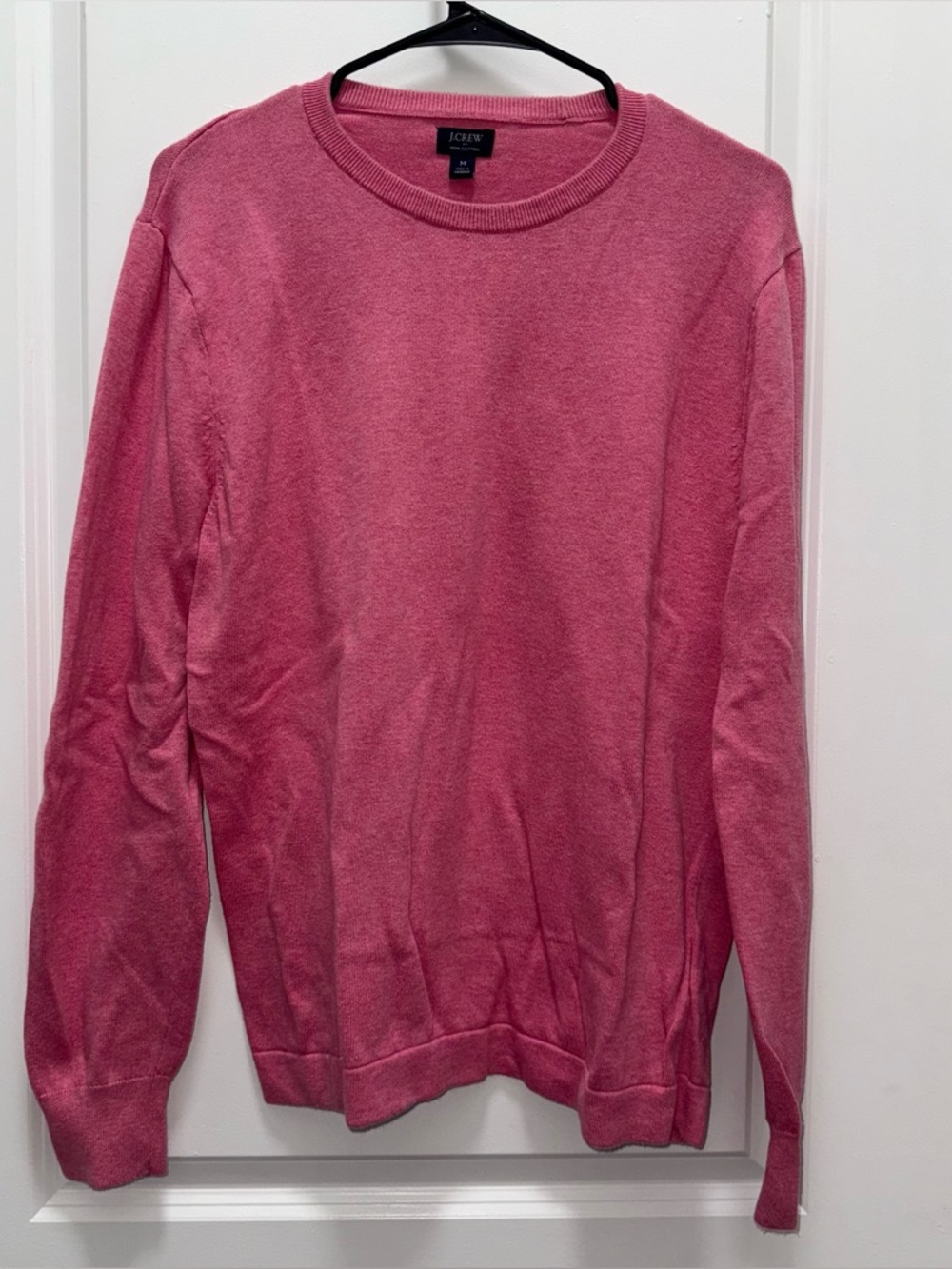 J. Crew Women’s 100% Cotton Pink Crewneck Sweater
